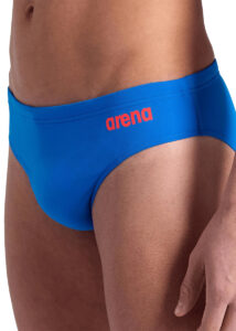 Arena Mens Team Solid Swim Briefs - Blue / Red