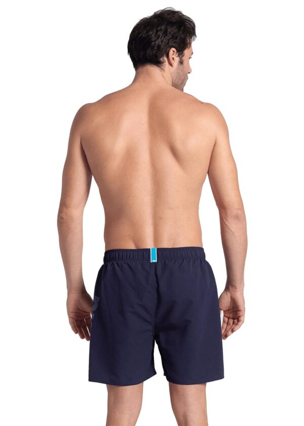 Arena Men’s Fundamentals Logo Boxer – Navy / Turquoise