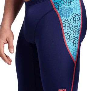 Arena Camo Kikko Jammer - Navy / Water Multi - Front view