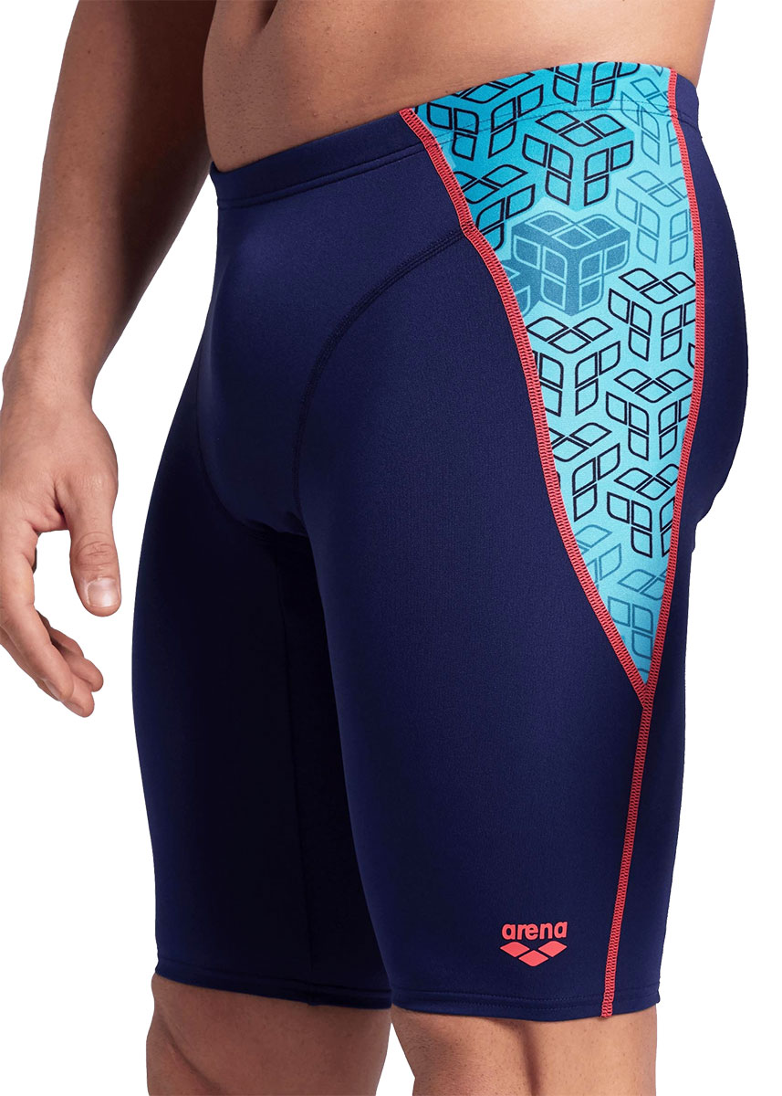 Arena Camo Kikko Jammer - Navy / Water Multi - Front view