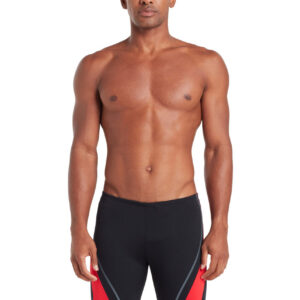 Zoggs Eaton Mid Jammer - Black/Red