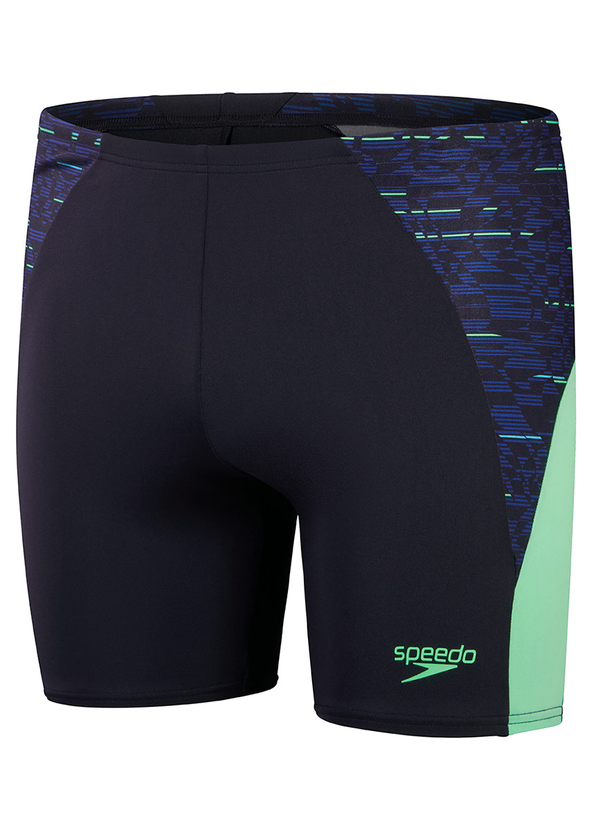 Speedo END+ MAX Splice Mid Jammer - Navy / Green-622579