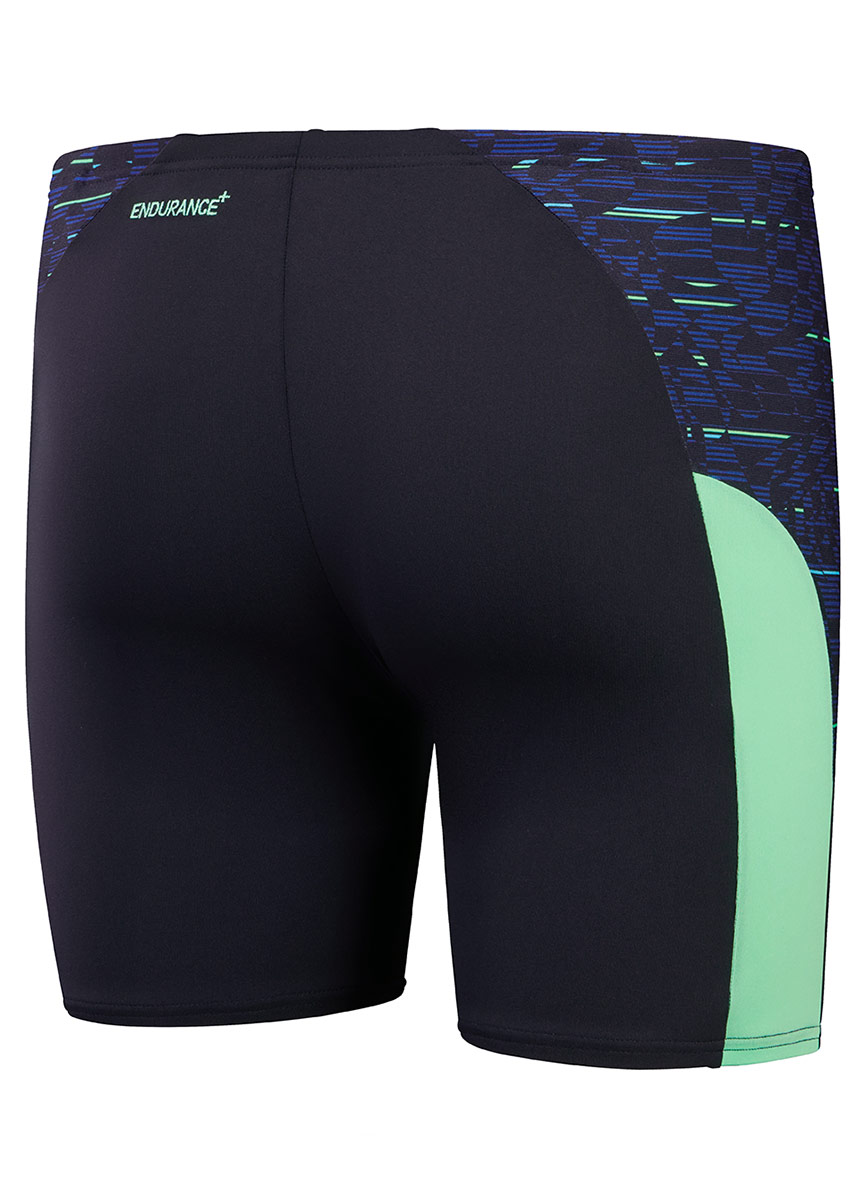 Speedo END+ MAX Splice Mid Jammer - Navy / Green-622580
