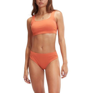 Speedo Textured Deep U-Back Swim Bikini - Fall / Terracotta