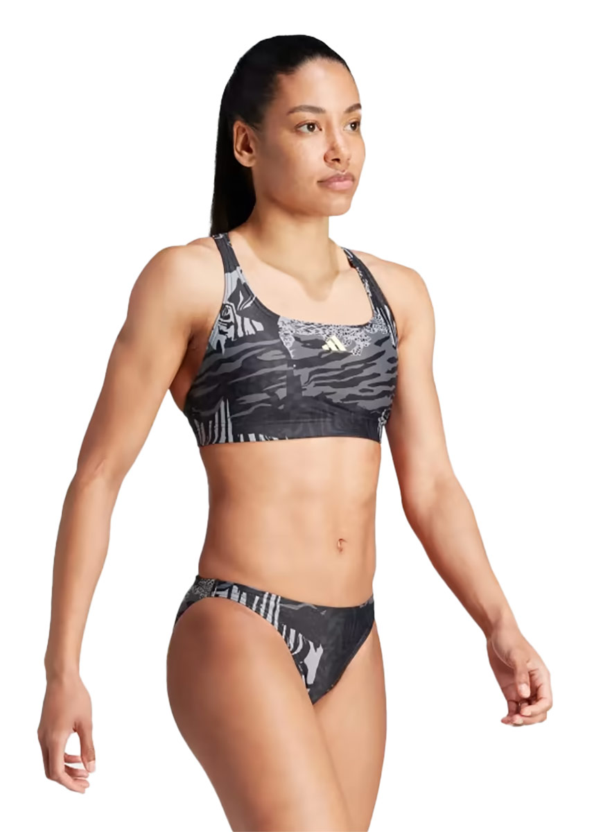 Adidas Women's GRX Swim Bikini - Grey/Carbon/Black-621252