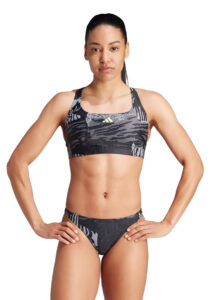 Adidas Women's GRX Swim Bikini - Grey/Carbon/Black