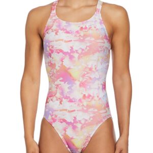Nike Hydrastrong Fastback One Piece Swimsuit - Warm Multi - Pink / Multi