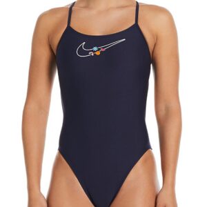 Nike Hydrastrong Multi Graphic Adjustable Swimsuit - Midnight Navy