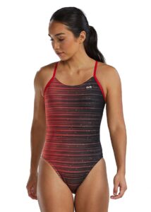 TYR Women's CutoutFIt Durafast Elite Speedwarp Swimsuit - Red