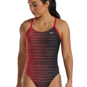 TYR CutoutFIt Durafast Elite Speedwarp Swimsuit - Red