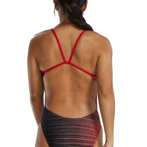 TYR Women’s CutoutFIt Durafast Elite Speedwarp Swimsuit – Red