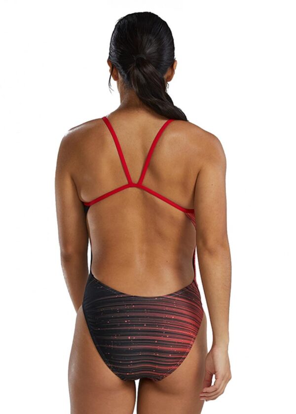 TYR Women’s CutoutFIt Durafast Elite Speedwarp Swimsuit – Red