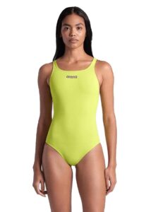 Arena Womens Solid Team Swim Pro Back Swimsuit - Soft Green
