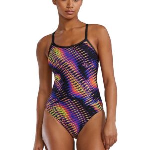 TYR Durafast Elite Evolved CrosscutFit Tieback Swimsuit - Lime / Multi