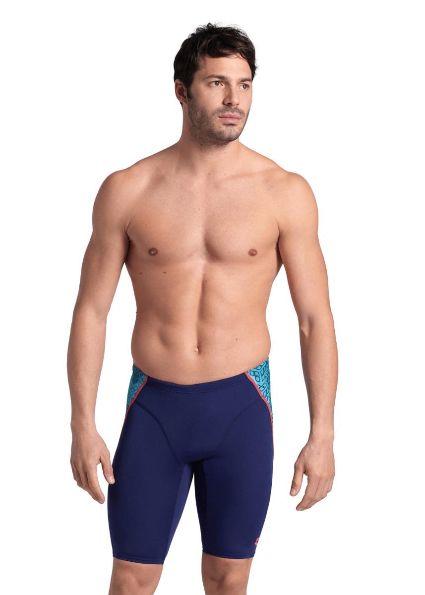 Arena Mens Camo Kikko Jammers - Navy Blue-622101