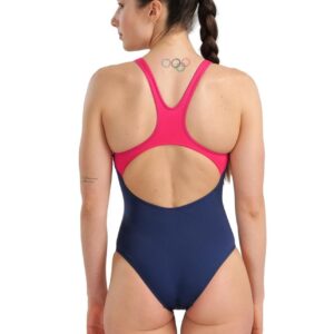 Arena Swim Pro Graphic Swimsuit – Navy/Freak Rose