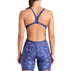 Arena Womens Printed Full Body Kneesuit – Navy / Multi
