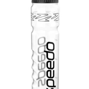 Speedo Water Bottle 1 Litre - Clear / Black-0