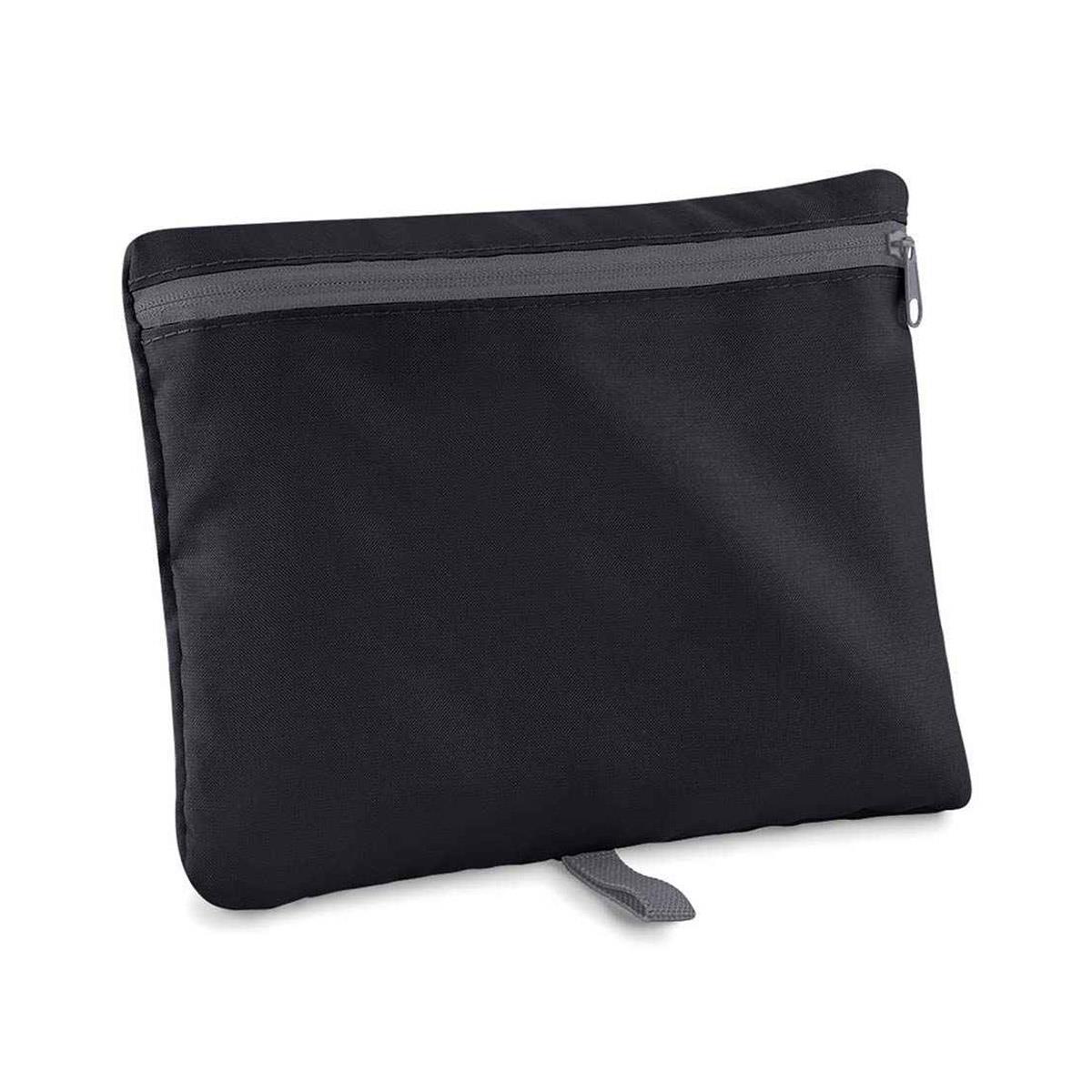 BagBase Packaway Barrel Bag - Black / Graphite Grey-621132