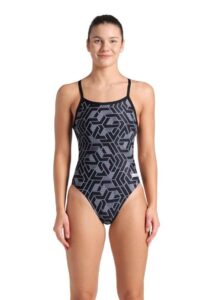Arena Womens Escape Challenge Back Swimsuit - Black