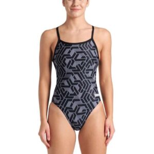 Arena Womens Escape Challenge Back Swimsuit - Black-0