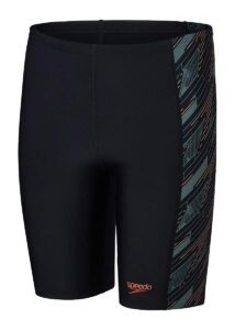 Speedo Boys HyperBoom Panel Jammers - Black / Green / Nectarine