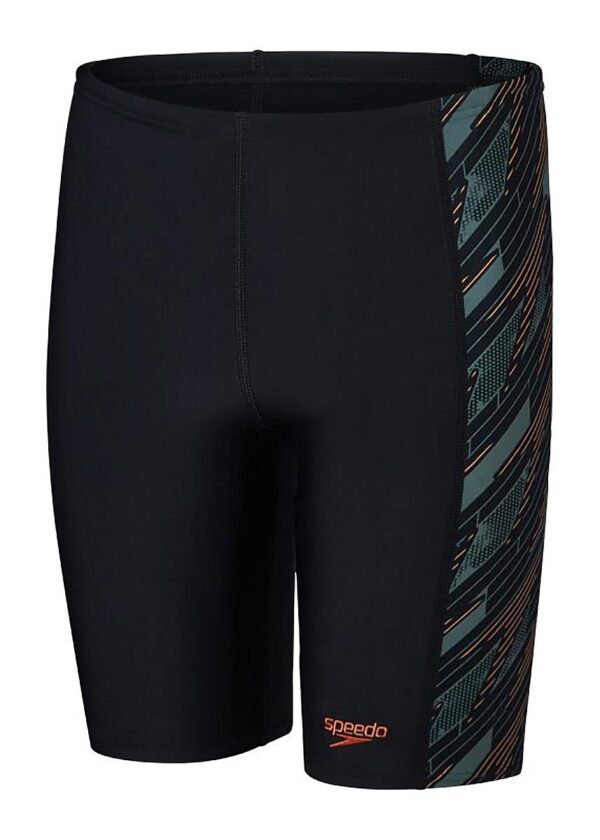 Speedo Boys HyperBoom Panel Jammers - Black / Green / Nectarine