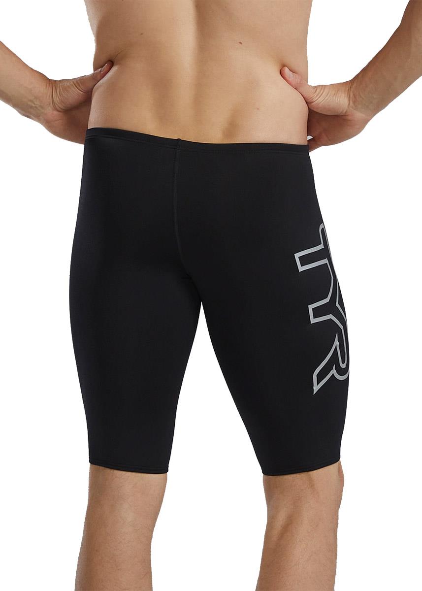 TYR Durafast Elite® Large Logo Solid Jammer - Black-brand