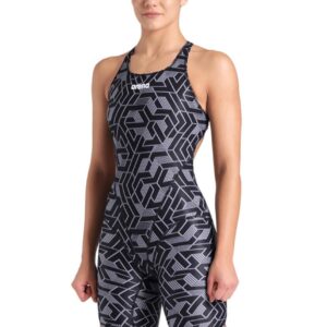 Arena Printed Full Body Kneesuit - Black / Multi