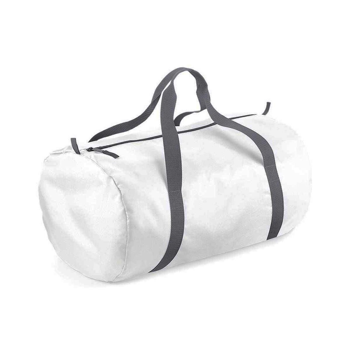 BagBase Packaway Barrel Bag - White