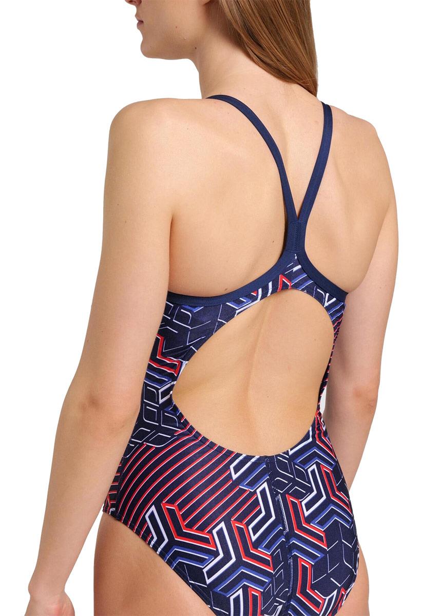 Arena Kikko Pro Light Drop Back Swimsuit - Navy / Red White Blue-621347
