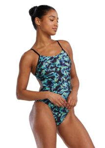 TYR Energia Cutoutfit Durafast Elite One Piece Swimsuits - Green