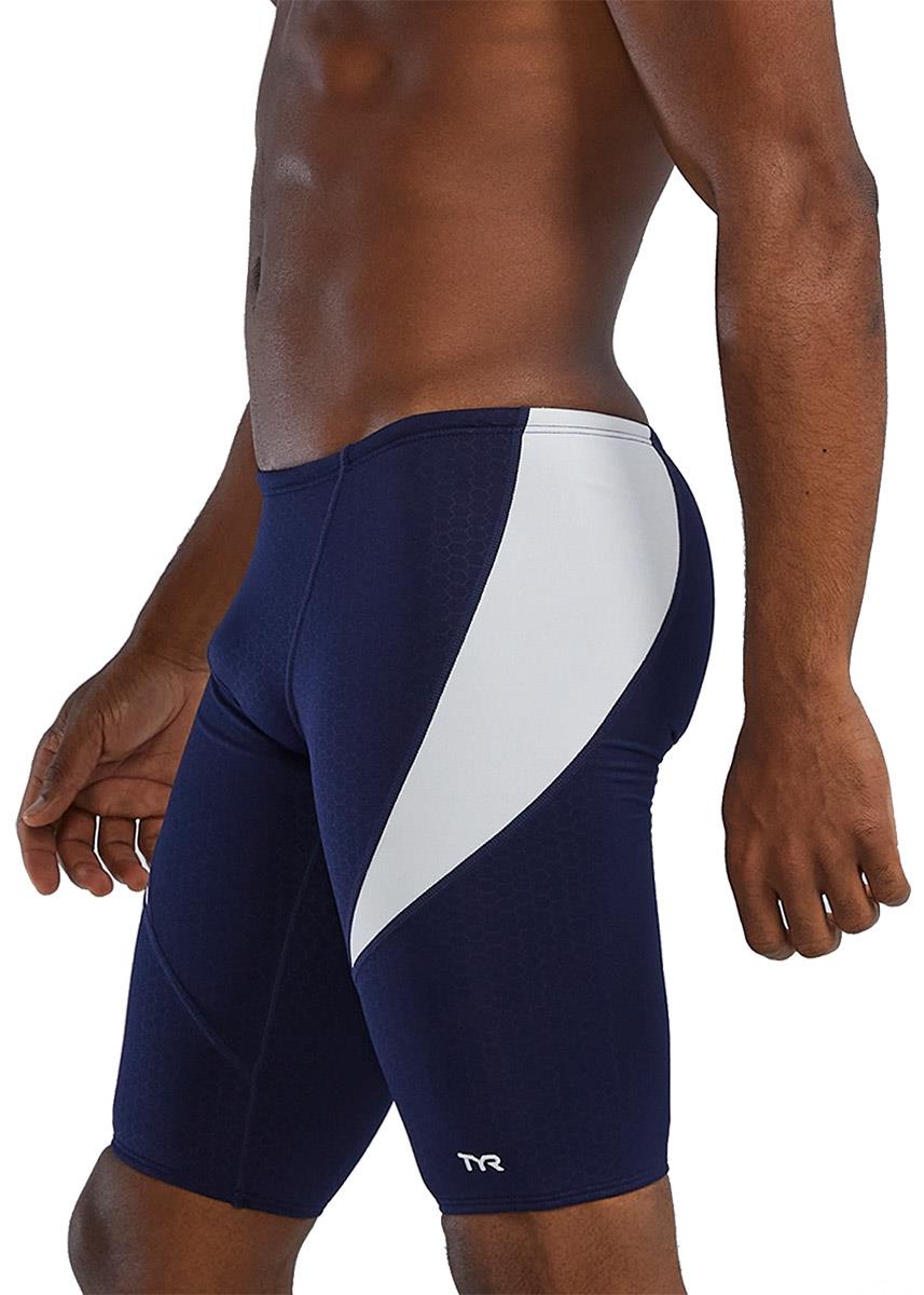 TYR Men's Hexa Curve Splice Jammer - Navy / White-621224