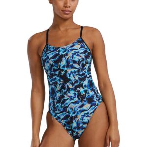 TYR Energia Cutoutfit Durafast Elite One Piece Swimsuits - Blue-0