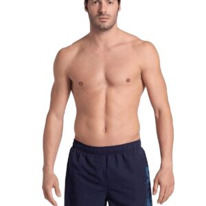 Arena Men’s Fundamentals Logo Boxer - Navy / Turquoise