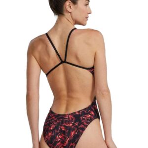 TYR Women’s Energia Cutoutfit Durafast Elite One Piece Swimsuits – Red