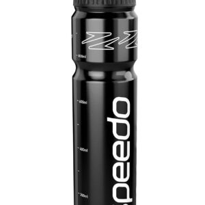 Speedo Water Bottle 1 Litre - Black / White-0