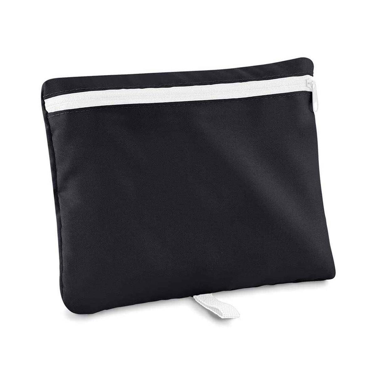 BagBase Packaway Barrel Bag - Black / White-621133