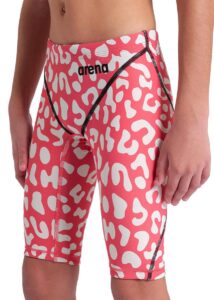 Arena Boys Powerskin ST Next Limited Edition Leopard Skin Jammer - Geranium