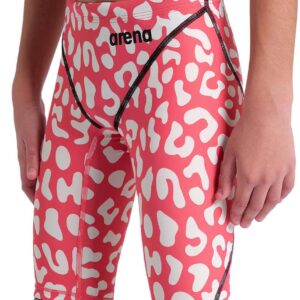 Arena Boys Powerskin ST Next Limited Edition Leopard Skin Jammer - Geranium
