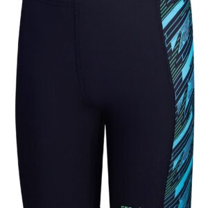 Another view of Speedo Boys HyperBoom Panel Jammer - Navy / Green