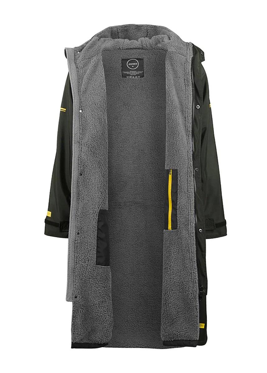 Zone3 Recycled Thermo-Tech Changing Robe - Khaki -Inner view