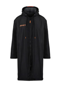 Zone3 Recycled Parka Robe - Black/Orange
