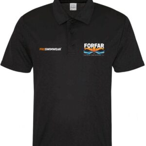ForFar Swimming Club Custom Black Polo-0