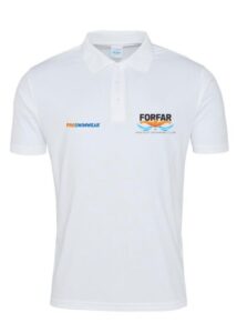 ForFar Swimming Club Custom White Polo - Adult