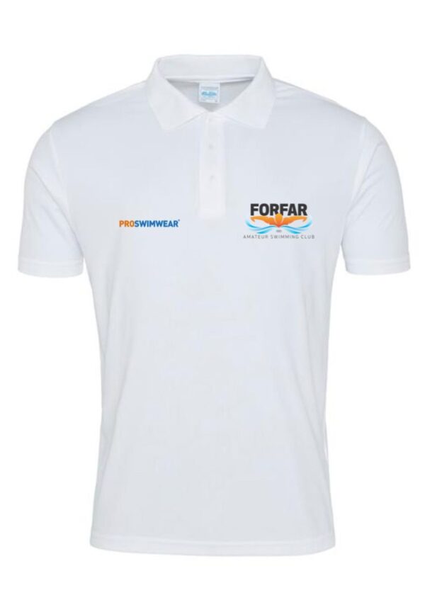 ForFar Swimming Club Custom White Polo - Adult-0