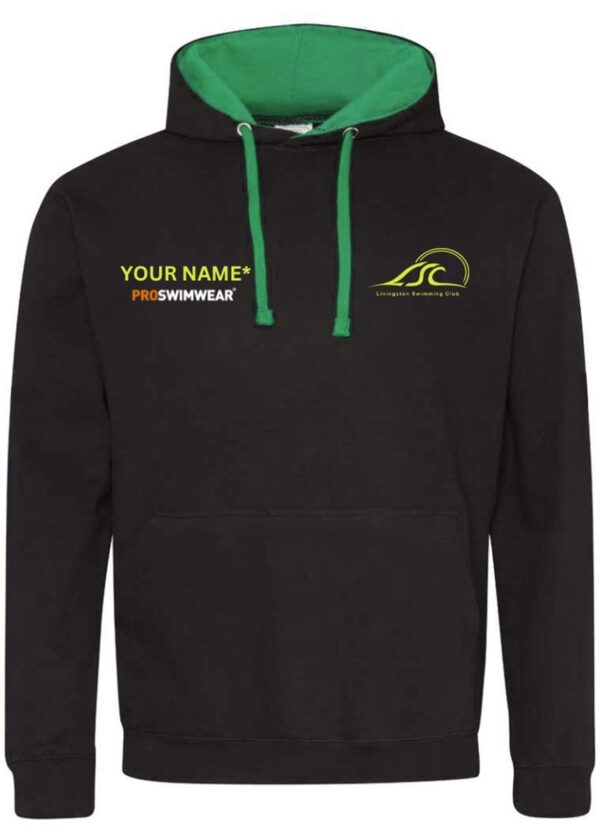 Livingston Swimming Club Custom Hoodie - Black / Green-0