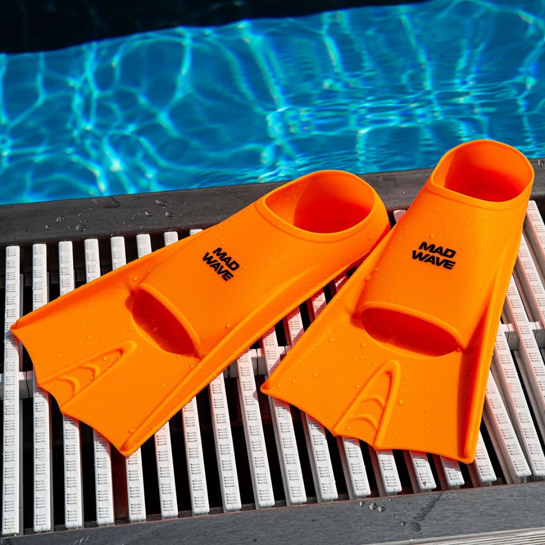 Mad Wave Training Flippers - Orange-628573