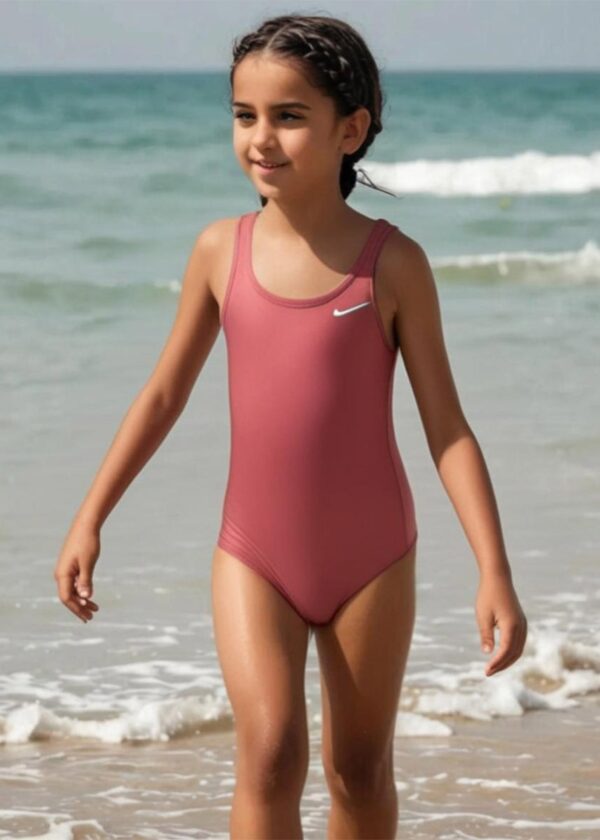 Nike Girls Hydrastrong Solid Swimsuit - Hot Punch-0