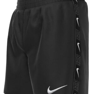 Nike Boys Logo Tape Lap Volley 4" Shorts - Black